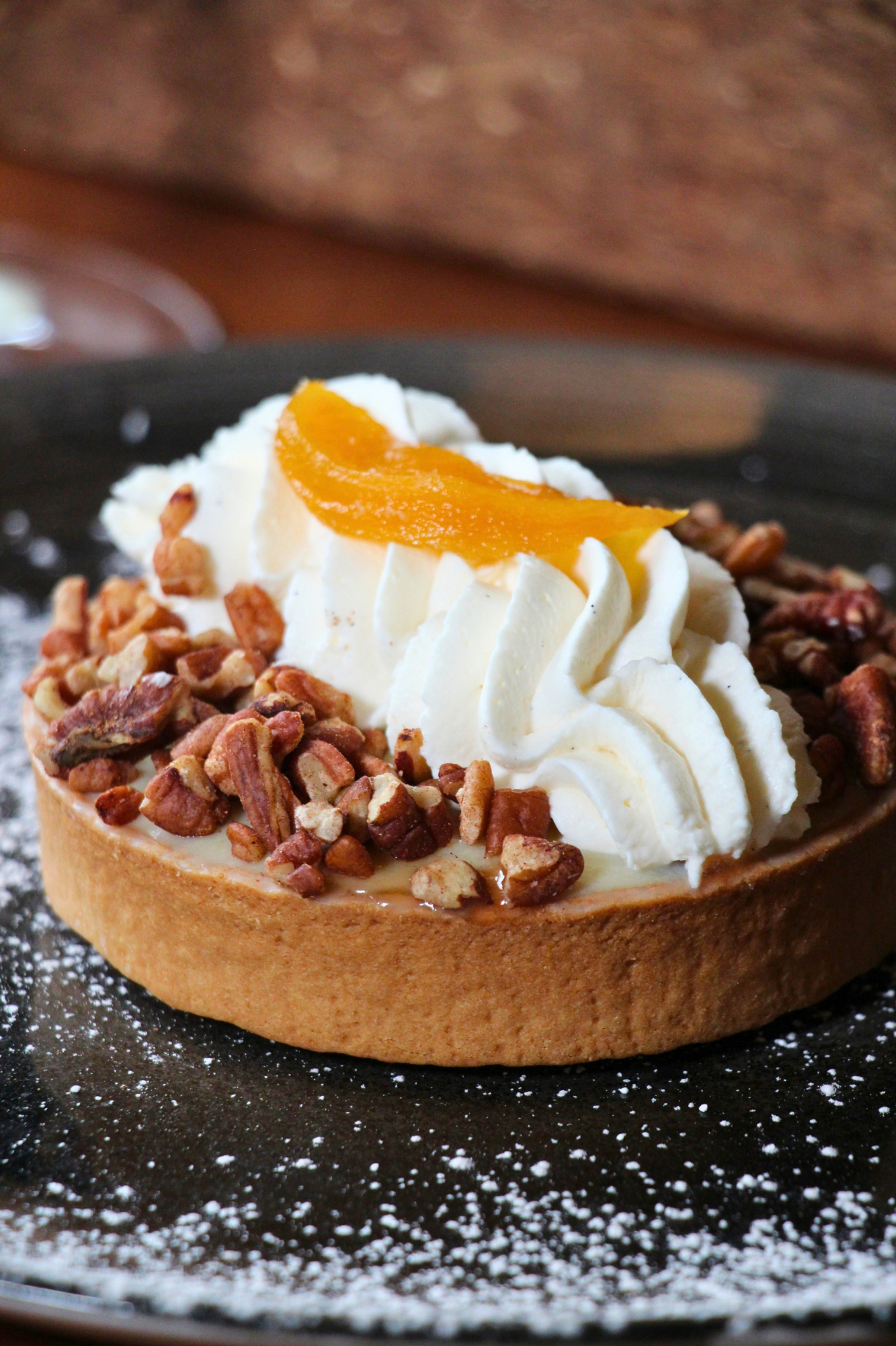 Maple Peach Tart labelle winery americus restaurant fall menu 2026