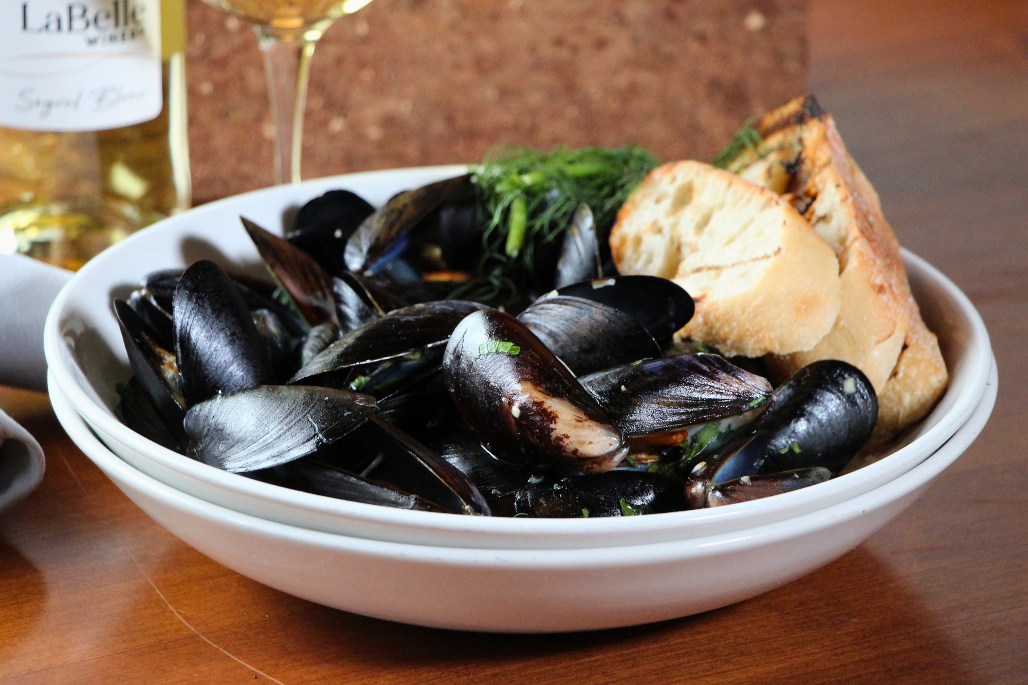 Mussels labelle winery americus restaurant fall menu 2026