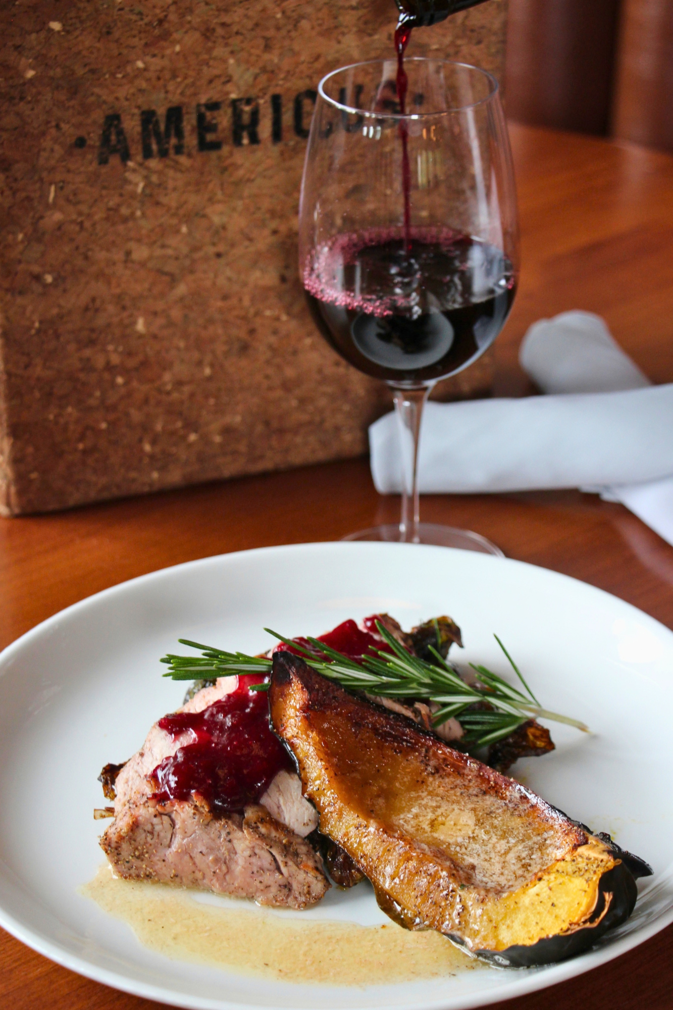 Pork Tenderloin labelle winery americus restaurant fall menu 2026