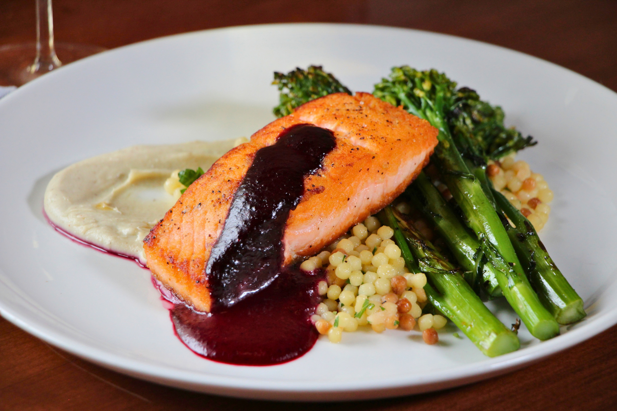 Seared Salmon labelle winery americus restaurant fall menu 2026