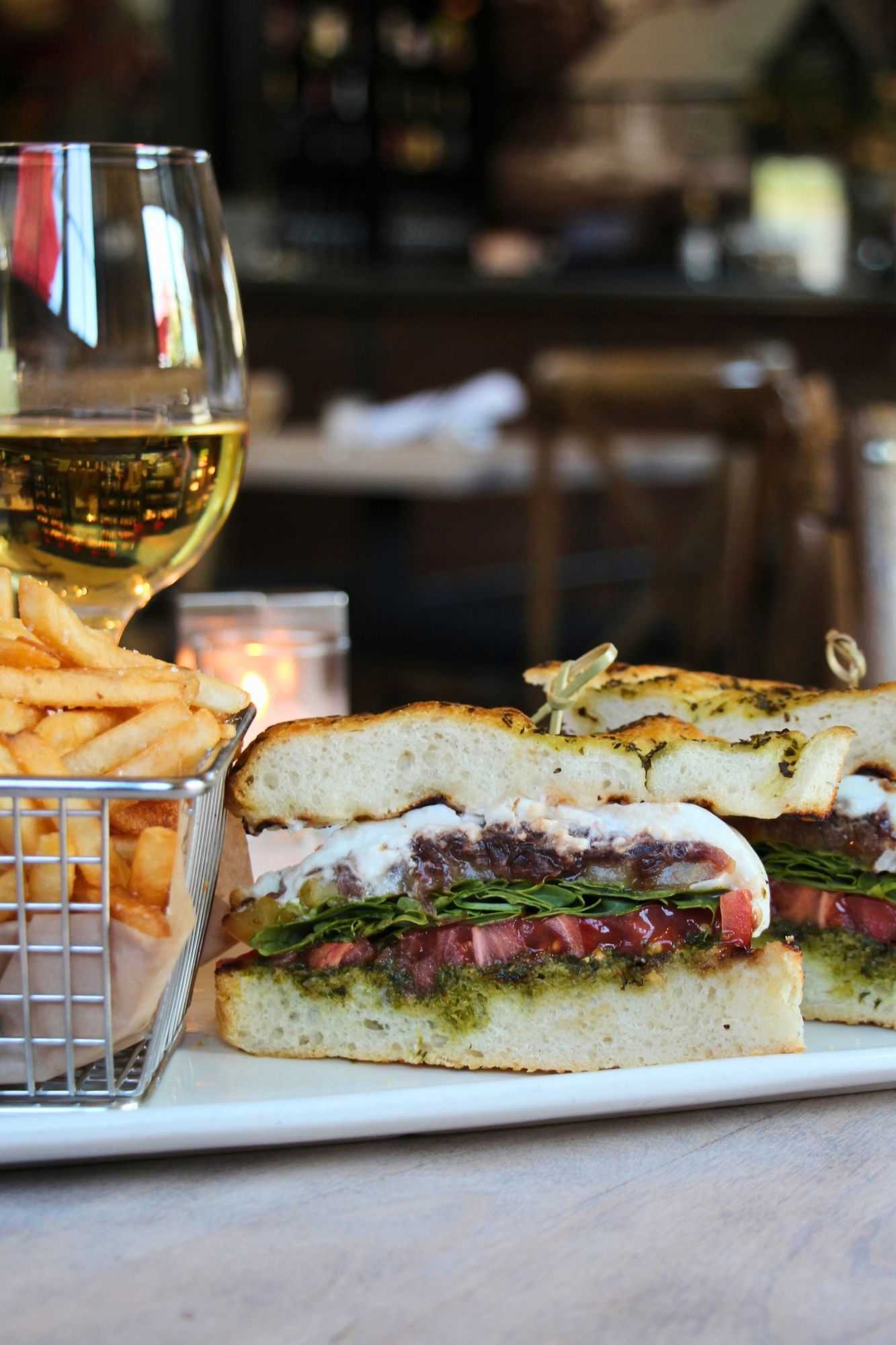 Stracciatella Caprese Sandwich the bistro labelle winery fall menu 2026