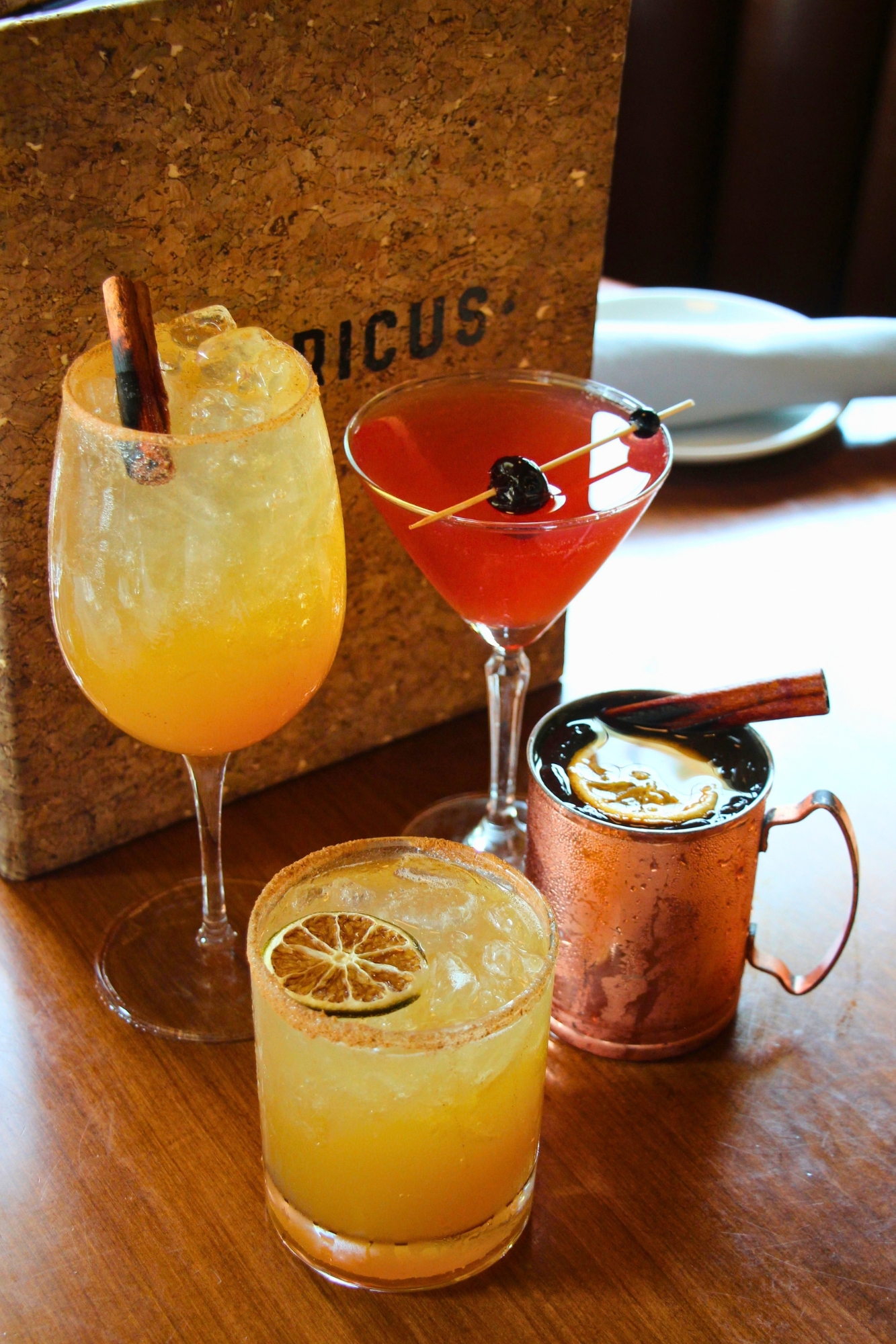fall cocktail menu 2026 americus restaurant labelle winery